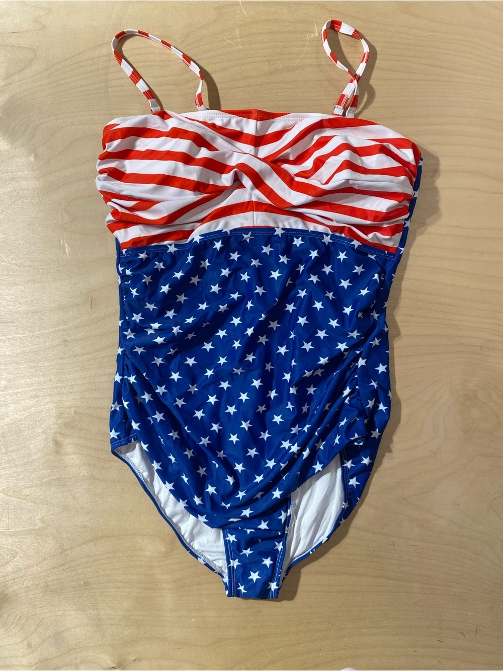 Smismivo Red & Blue Star-Spangled One-Piece Swimsuit XL (RI)